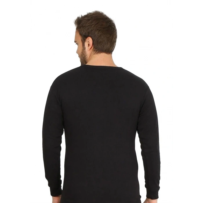 MARSiLYAN- Erkek Termal Üst Kışlık İçlik Siyah