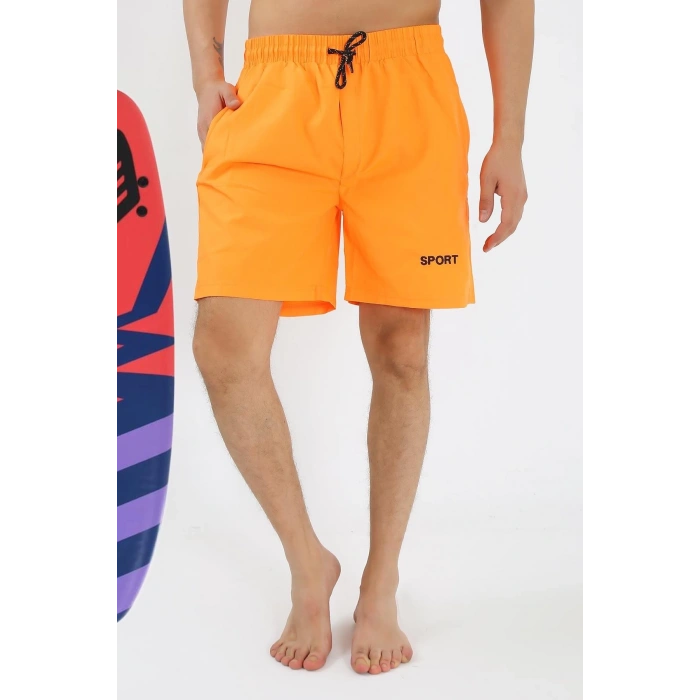 MARSiLYAN- Erkek Turuncu Deniz Şortu