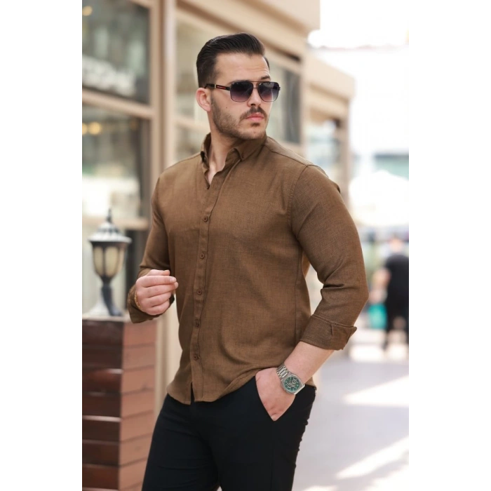 MARSiLYAN- Erkek Uzun Kollu Gömlek