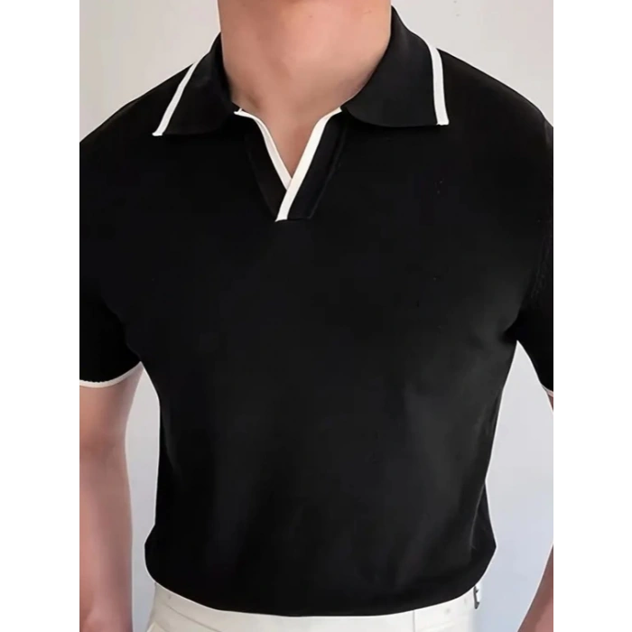 MARSiLYAN- Erkek Uzun Kollu Yakalı Triko Bluz