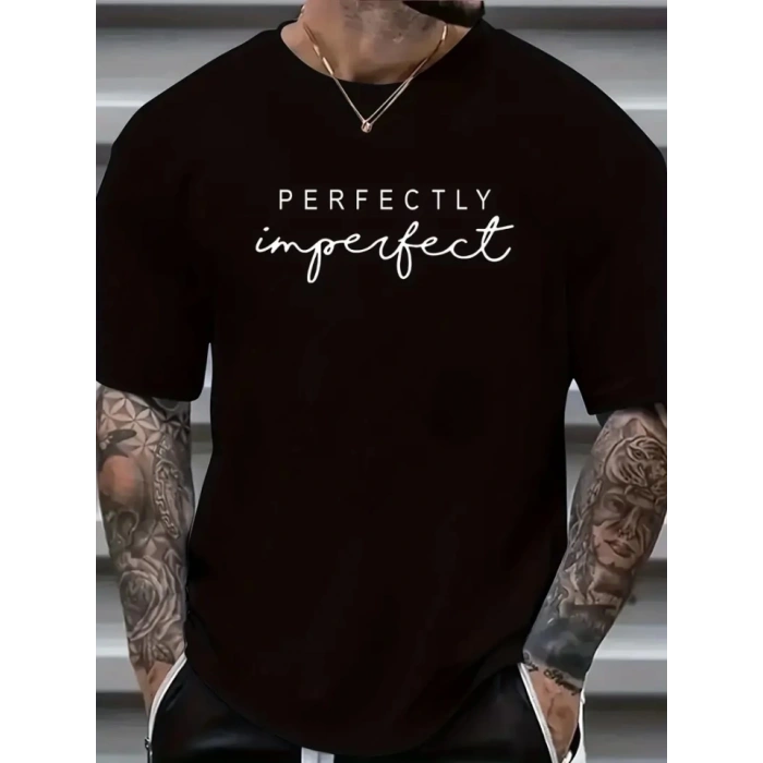 MARSiLYAN- Erkekler Için PERFECTLY Günlük Tişört