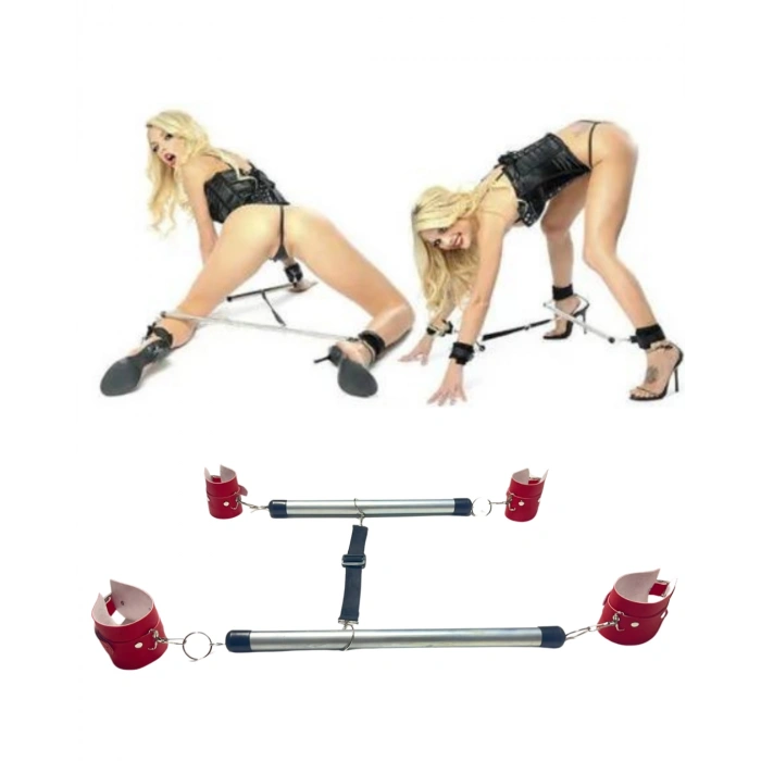 MARSiLYAN-  Fantezi Kırmızı Deri Seksi Borulu Yatak Kelepçesi TG275385