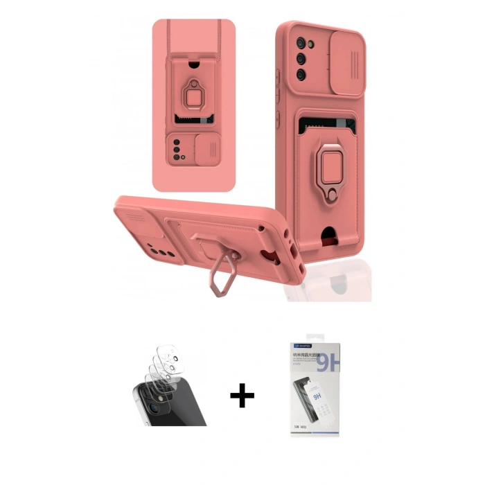 MARSİLYAN™- Galaxy A03S Kılıf Vadi Form Prime - Şeffaf Uv Polymer Nano Ekran Koruyucu + Kamera Lens Koruma Cam - SF