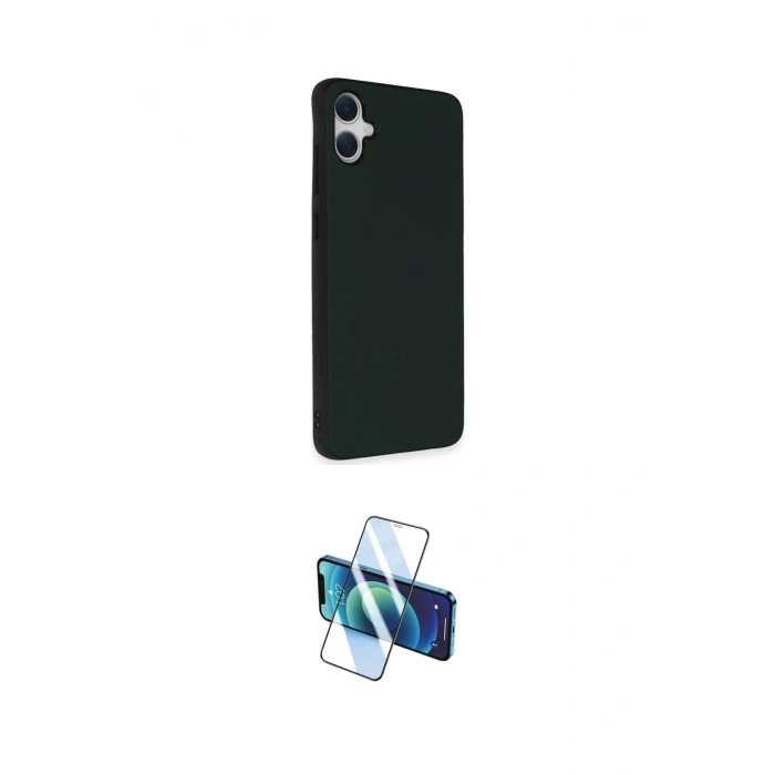 MARSİLYAN™- Galaxy A05 Kılıf Akış Asil Koleksiyonu - Siyah 3D Antistatik Seramik Nano Ekran Koruyucu