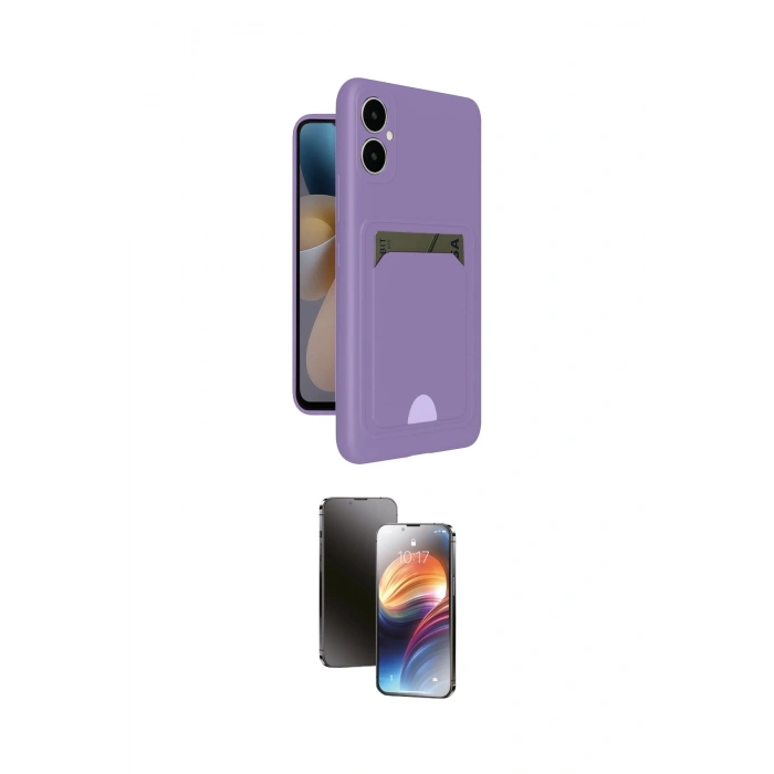 MARSİLYAN™- Galaxy A05 Kılıf Vadi Çizgi Prime - Siyah 3D Antistatik Mat Seramik Nano Ekran Koruyucu
