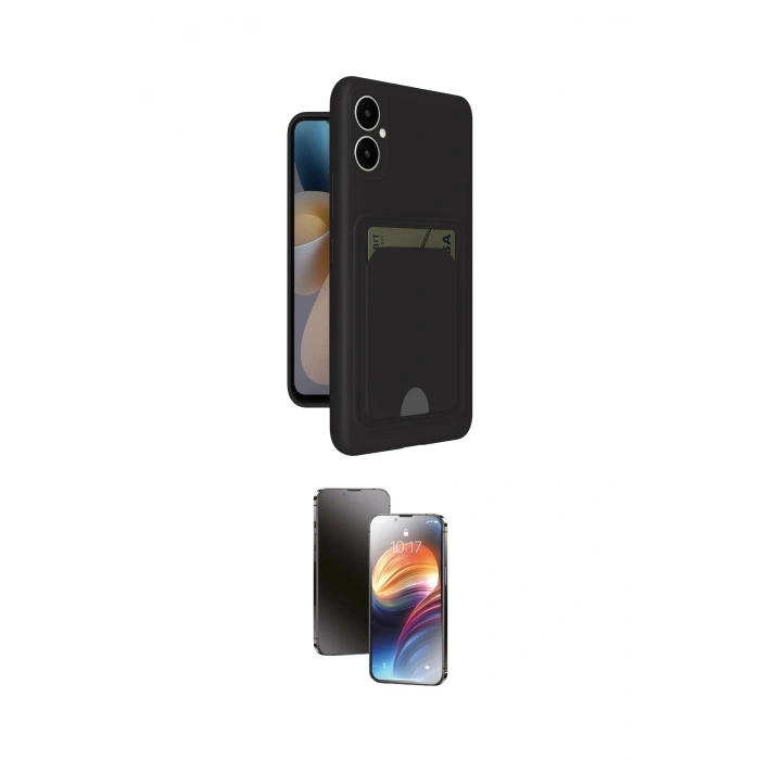MARSİLYAN™- Galaxy A05 Kılıf Vadi Çizgi Prime - Siyah 3D Antistatik Mat Seramik Nano Ekran Koruyucu