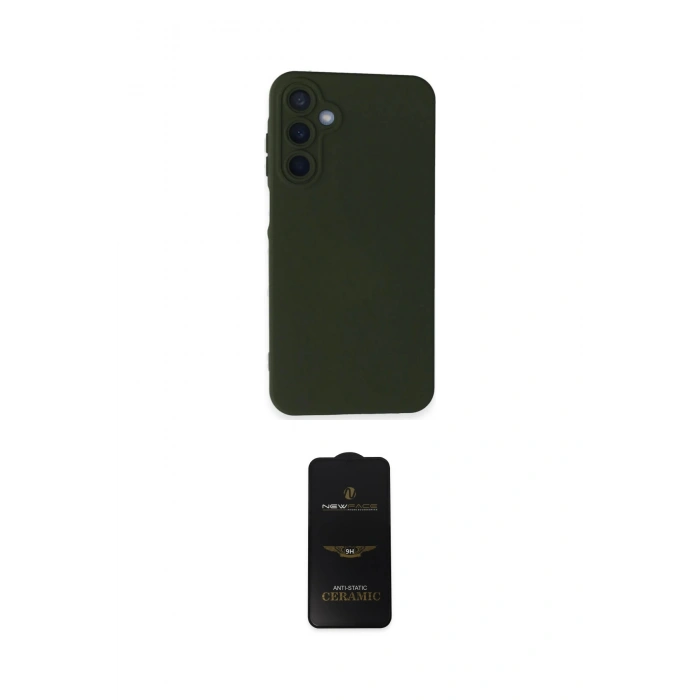MARSİLYAN™- Galaxy A05S Kılıf Ahenk Serisi - Siyah 6D Antistatik Mat Seramik Hayalet Nano Ekran Koruyucu