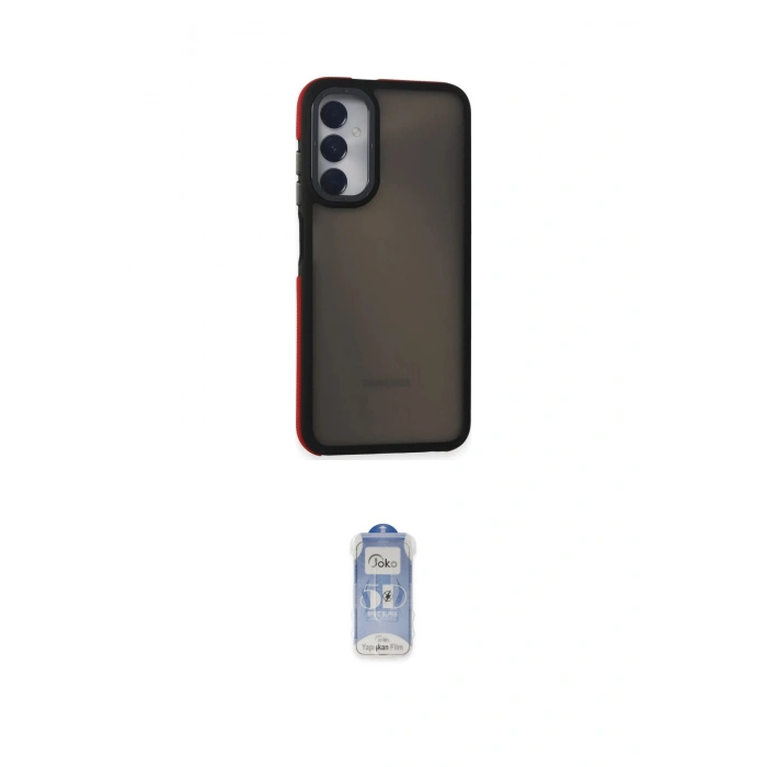 MARSİLYAN™- Galaxy A05S Kılıf Eksen Işık - Siyah Joko Magic 5D Cam
