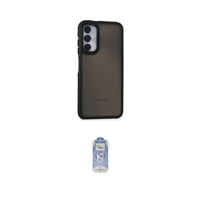 MARSİLYAN™- Galaxy A05S Kılıf Eksen Işık - Siyah Joko Magic 5D Cam