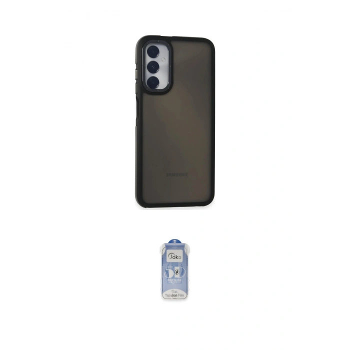 MARSİLYAN™- Galaxy A05S Kılıf Eksen Işık - Siyah Joko Magic 5D Cam