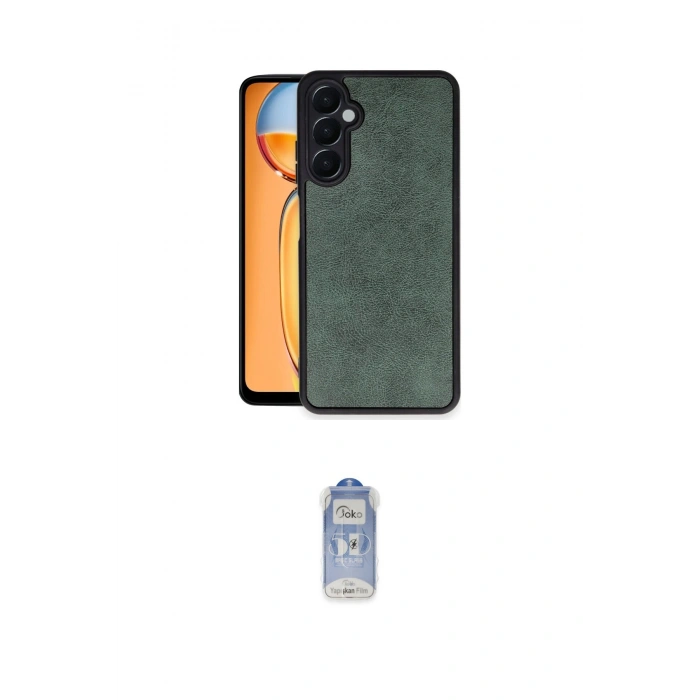 MARSİLYAN™- Galaxy A05S Kılıf Kıvılcım Işık Serisi - Siyah Joko Magic 5D Cam