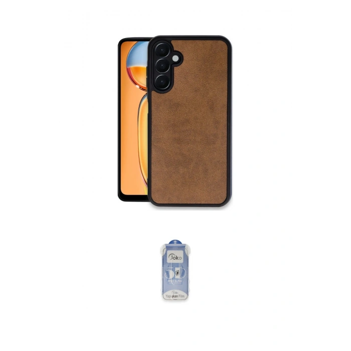 MARSİLYAN™- Galaxy A05S Kılıf Kıvılcım Işık Serisi - Siyah Joko Magic 5D Cam