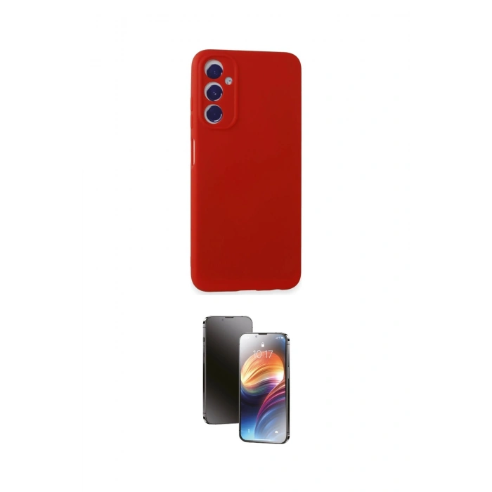 MARSİLYAN™- Galaxy A05S Kılıf Kozmos Yansıma Özel Seri - Siyah 3D Antistatik Mat Seramik Nano Ekran Koruyucu