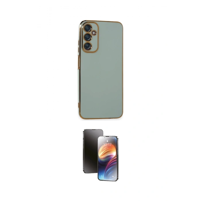 MARSİLYAN™- Galaxy A05S Kılıf Yankı Serisi - Siyah 3D Antistatik Mat Seramik Nano Ekran Koruyucu