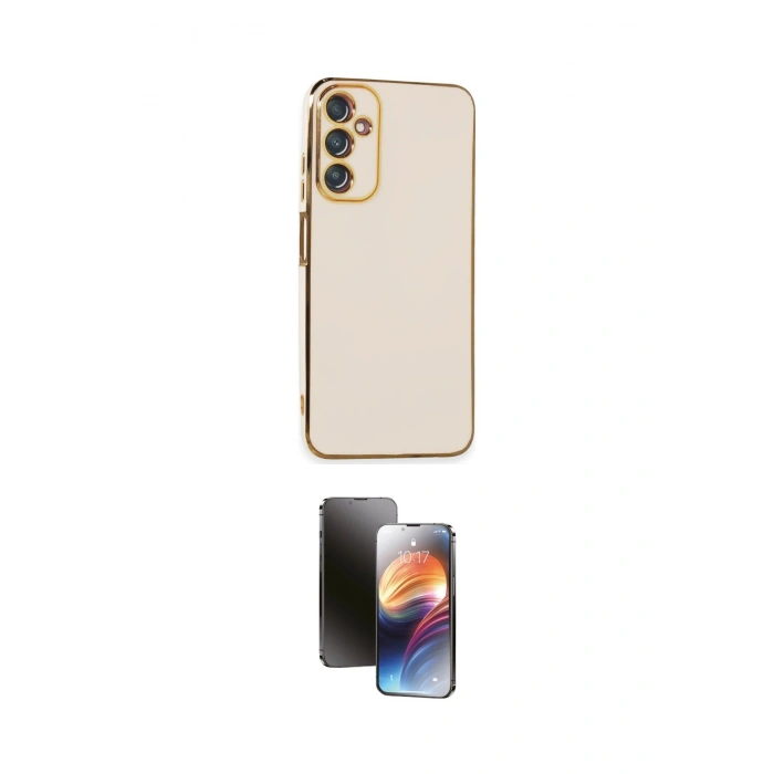 MARSİLYAN™- Galaxy A05S Kılıf Yankı Serisi - Siyah 3D Antistatik Mat Seramik Nano Ekran Koruyucu