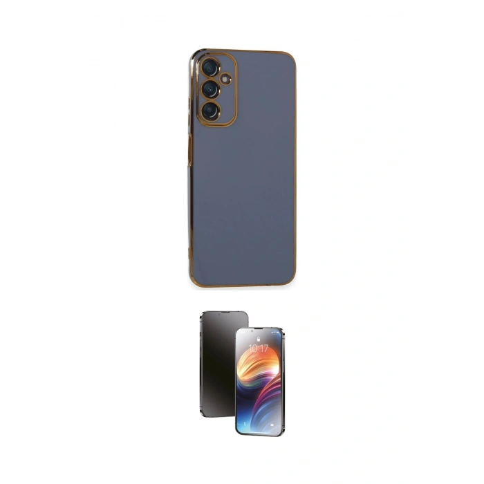 MARSİLYAN™- Galaxy A05S Kılıf Yankı Serisi - Siyah 3D Antistatik Mat Seramik Nano Ekran Koruyucu