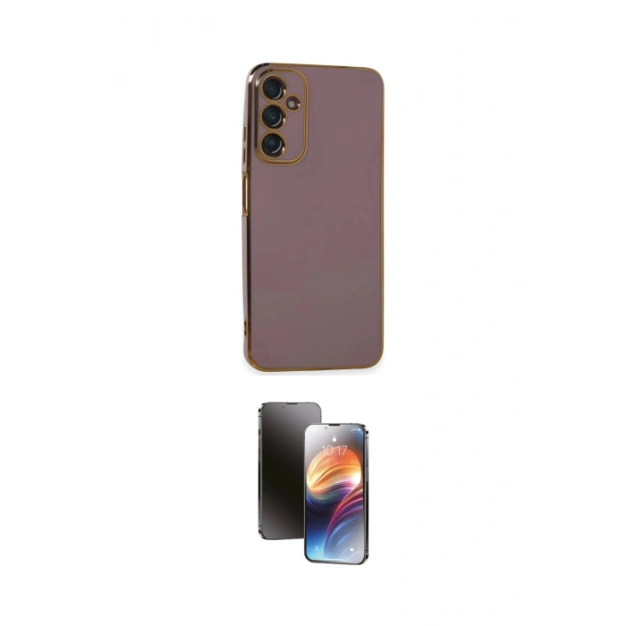 MARSİLYAN™- Galaxy A05S Kılıf Yankı Serisi - Siyah 3D Antistatik Mat Seramik Nano Ekran Koruyucu