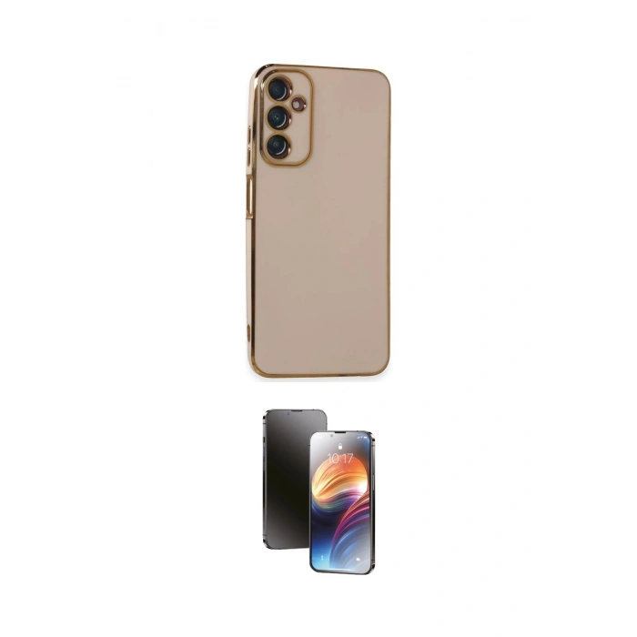 MARSİLYAN™- Galaxy A05S Kılıf Yankı Serisi - Siyah 3D Antistatik Mat Seramik Nano Ekran Koruyucu