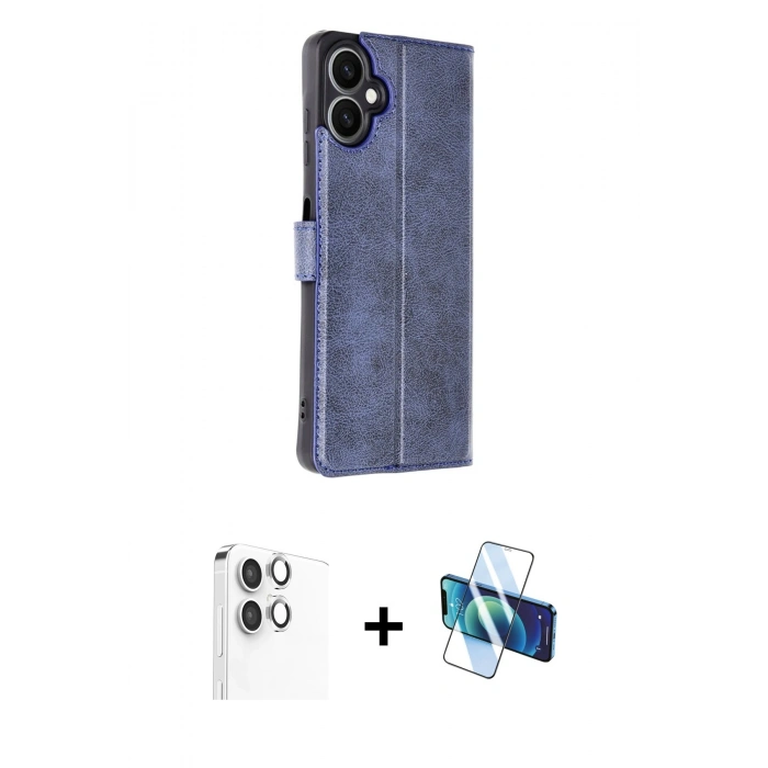 MARSİLYAN™- Galaxy A06 Kılıf Siluet Işık Serisi - Siyah 3D Antistatik Seramik Nano Ekran Koruyucu + Raze Metal Kamera Lens - GS