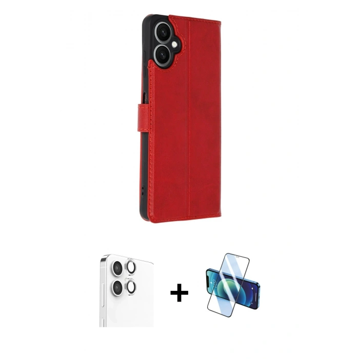 MARSİLYAN™- Galaxy A06 Kılıf Siluet Işık Serisi - Siyah 3D Antistatik Seramik Nano Ekran Koruyucu + Raze Metal Kamera Lens - GS