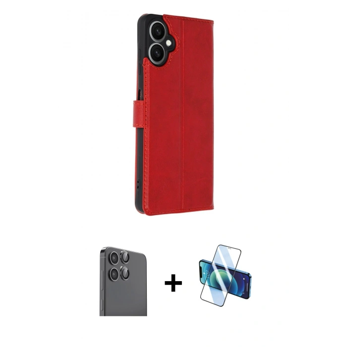 MARSİLYAN™- Galaxy A06 Kılıf Siluet Işık Serisi - Siyah 3D Antistatik Seramik Nano Ekran Koruyucu + Raze Metal Kamera Lens - SH