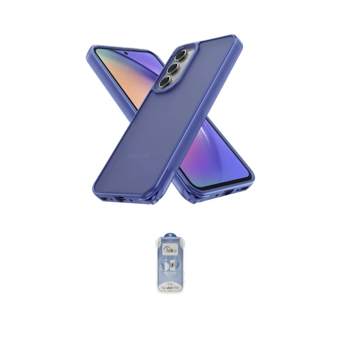 MARSİLYAN™- Galaxy A14 4G Kılıf Atlas Form - Siyah Joko Magic 5D Cam