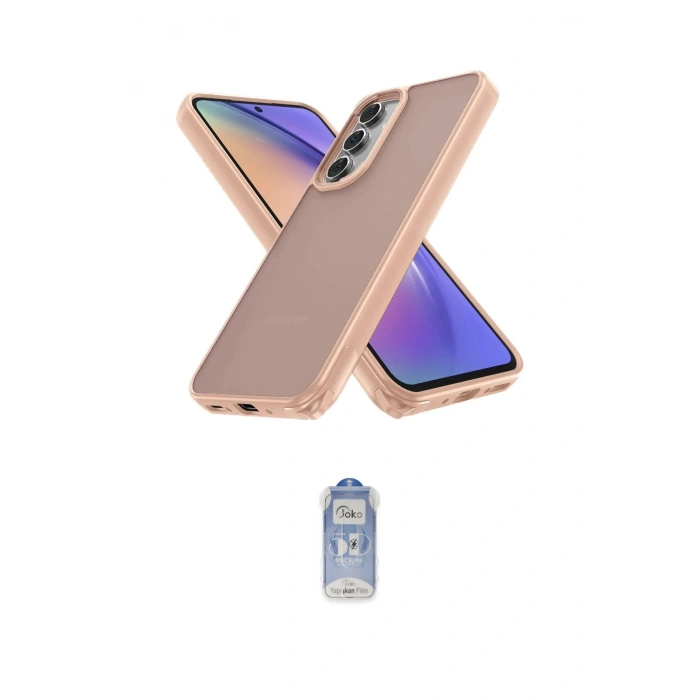 MARSİLYAN™- Galaxy A14 4G Kılıf Atlas Form - Siyah Joko Magic 5D Cam