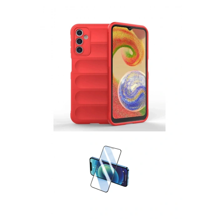 MARSİLYAN™- Galaxy A14 4G Kılıf Atlas Koleksiyonu - Siyah 3D Antistatik Seramik Nano Ekran Koruyucu