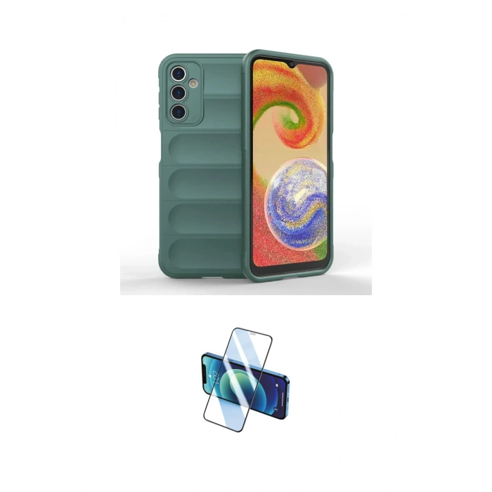 MARSİLYAN™- Galaxy A14 4G Kılıf Atlas Koleksiyonu - Siyah 3D Antistatik Seramik Nano Ekran Koruyucu