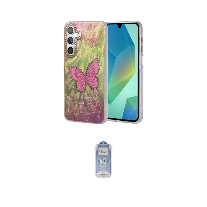 MARSİLYAN™- Galaxy A14 4G Kılıf Zirve Modern Prime - Siyah Joko Magic 5D Cam
