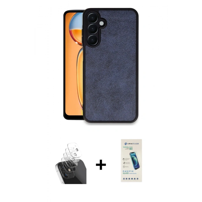 MARSİLYAN™- Galaxy A15 4G Kılıf Kıvılcım Işık Serisi - Şeffaf Pasifik Cam Ekran Koruyucu + Kamera Lens Koruma Cam - SF