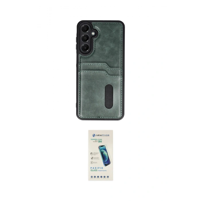 MARSİLYAN™- Galaxy A15 4G Kılıf Yörünge Işık Serisi - Şeffaf Pasifik Cam Ekran Koruyucu