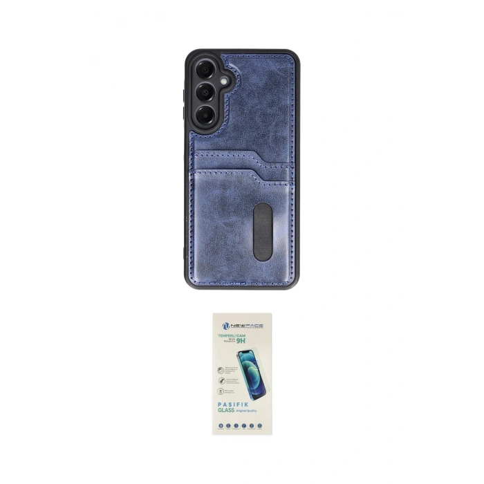 MARSİLYAN™- Galaxy A15 4G Kılıf Yörünge Işık Serisi - Şeffaf Pasifik Cam Ekran Koruyucu