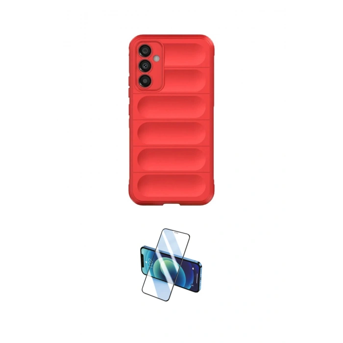 MARSİLYAN™- Galaxy A16 5G Kılıf Atlas Koleksiyonu - Siyah 3D Antistatik Seramik Nano Ekran Koruyucu