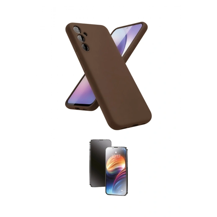 MARSİLYAN™- Galaxy A24 4G Kılıf Kozmos Yansıma Özel Seri - Siyah 3D Antistatik Mat Seramik Nano Ekran Koruyucu
