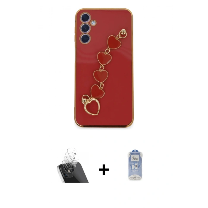 MARSİLYAN™- Galaxy A24 4G Kılıf Nova Işık Prime - Siyah Joko Magic 5D Cam + Kamera Lens Koruma Cam - SF