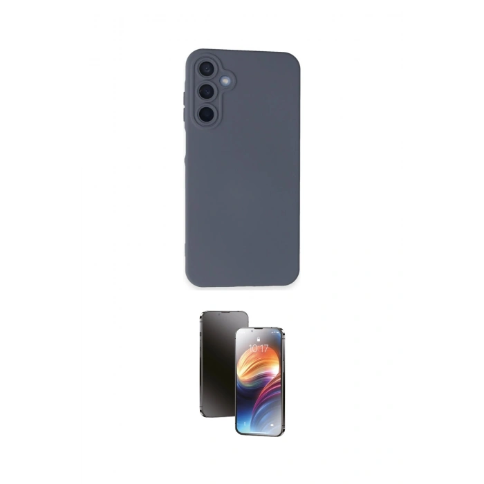 MARSİLYAN™- Galaxy A25 5G Kılıf Ahenk Serisi - Siyah 3D Antistatik Mat Seramik Nano Ekran Koruyucu