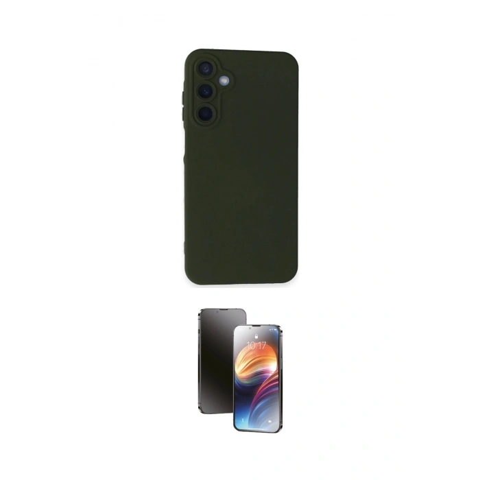 MARSİLYAN™- Galaxy A25 5G Kılıf Ahenk Serisi - Siyah 3D Antistatik Mat Seramik Nano Ekran Koruyucu