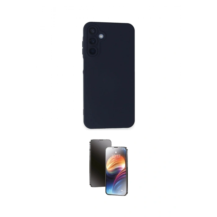 MARSİLYAN™- Galaxy A25 5G Kılıf Ahenk Serisi - Siyah 3D Antistatik Mat Seramik Nano Ekran Koruyucu