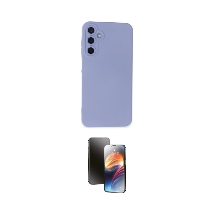 MARSİLYAN™- Galaxy A25 5G Kılıf Ahenk Serisi - Siyah 3D Antistatik Mat Seramik Nano Ekran Koruyucu