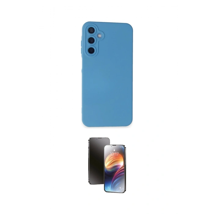 MARSİLYAN™- Galaxy A25 5G Kılıf Ahenk Serisi - Siyah 3D Antistatik Mat Seramik Nano Ekran Koruyucu