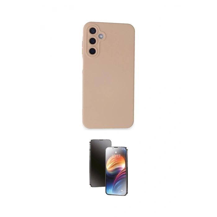 MARSİLYAN™- Galaxy A25 5G Kılıf Ahenk Serisi - Siyah 3D Antistatik Mat Seramik Nano Ekran Koruyucu