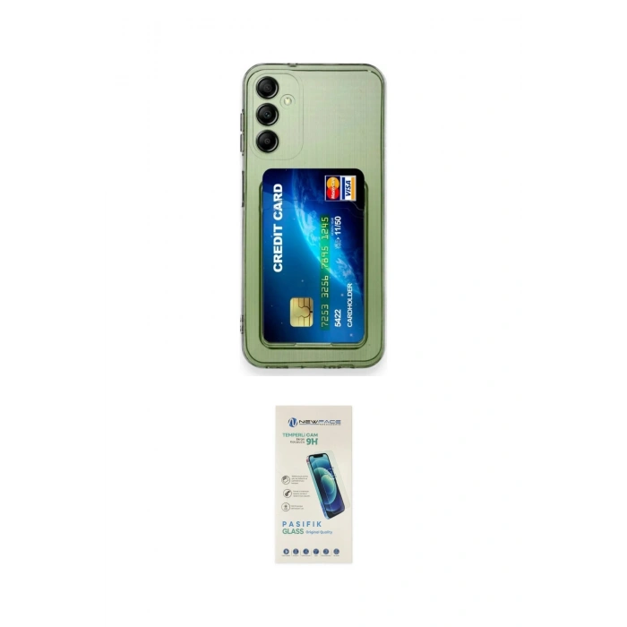 MARSİLYAN™- Galaxy A25 5G Kılıf Doruk Klasik Koleksiyonu - Şeffaf Pasifik Cam Ekran Koruyucu