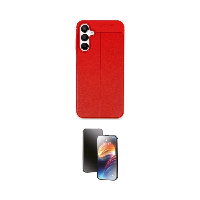 MARSİLYAN™- Galaxy A25 5G Kılıf Doruk Klasik Özel Seri - Siyah 3D Antistatik Mat Seramik Nano Ekran Koruyucu