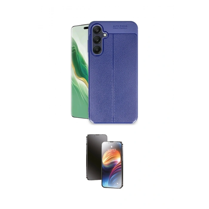 MARSİLYAN™- Galaxy A25 5G Kılıf Doruk Klasik Özel Seri - Siyah 3D Antistatik Mat Seramik Nano Ekran Koruyucu