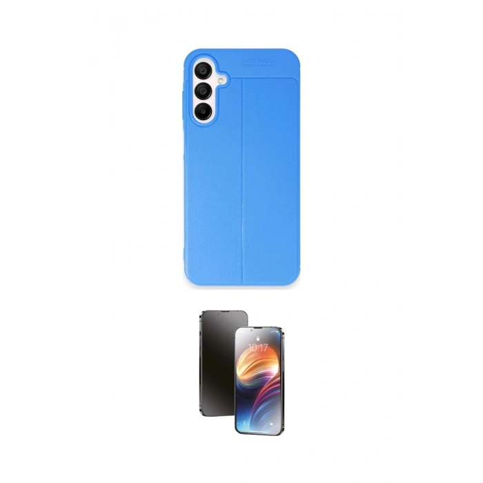MARSİLYAN™- Galaxy A25 5G Kılıf Doruk Klasik Özel Seri - Siyah 3D Antistatik Mat Seramik Nano Ekran Koruyucu