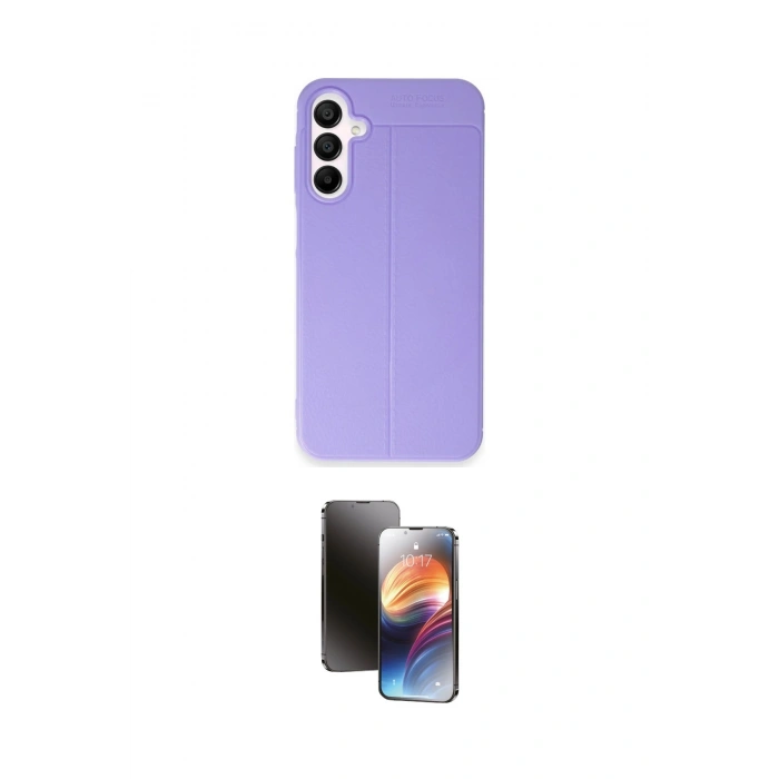 MARSİLYAN™- Galaxy A25 5G Kılıf Doruk Klasik Özel Seri - Siyah 3D Antistatik Mat Seramik Nano Ekran Koruyucu