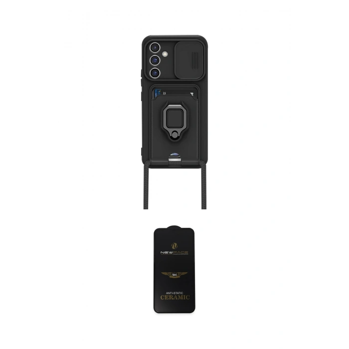 MARSİLYAN™- Galaxy A25 5G Kılıf Vadi Form Prime - Siyah 6D Antistatik Mat Seramik Hayalet Nano Ekran Koruyucu
