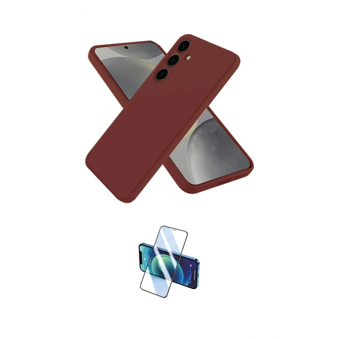 MARSİLYAN™- Galaxy A26 Kılıf Kozmos Yansıma Özel Seri - Siyah 3D Antistatik Cam Ekran Koruyucu