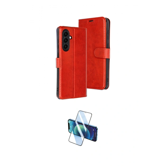 MARSİLYAN™- Galaxy A26 Kılıf Siluet Işık Serisi - Siyah 3D Antistatik Seramik Nano Ekran Koruyucu